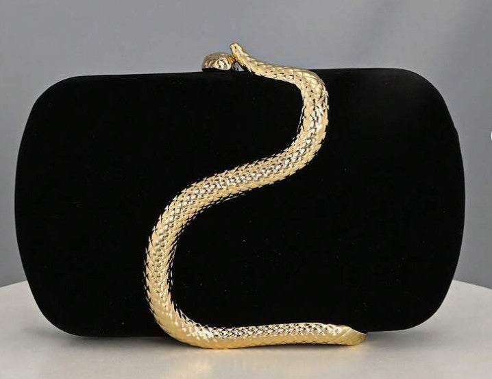 Retro Snake Buckle Velvet