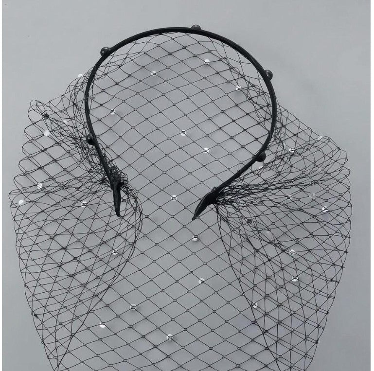 Black Birdcage with Pearls
