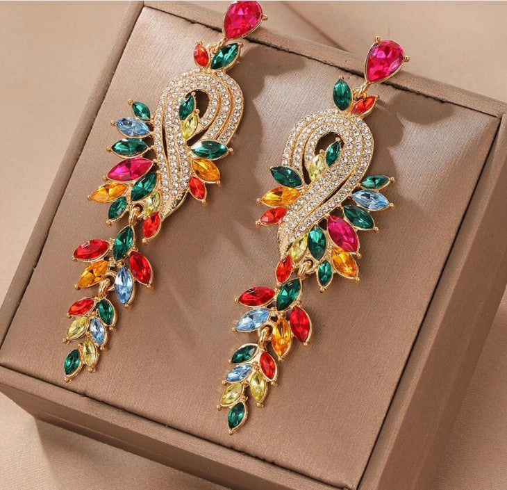 Rhinestone Drop Earrings