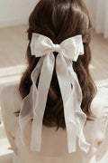 Oversized White Bow