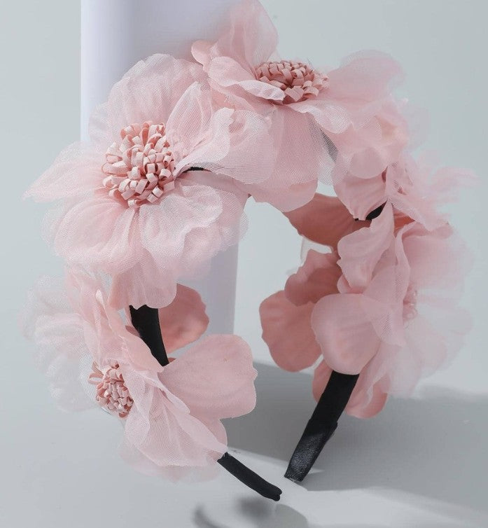 Pink Flower Headband