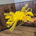 Yellow Feather Fascinator